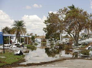 In the aftermath of Hurricane Irma, wastewater workers in Naples, Fla., retrieved as much of the sewage spills as they could with septic trucks and then disinfected affected areas with lime or bleach. (Shutterstock.com)