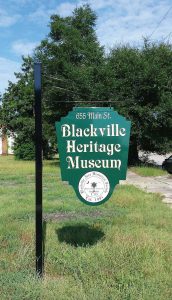 The Blackville Heritage Museum, founded by the Blackville Area Historical Society, contains exhibits and archives of local interest, including high school yearbooks, Indian artifacts, old farm implements and a video of God’s Acre Healing Springs. (Photo provided)