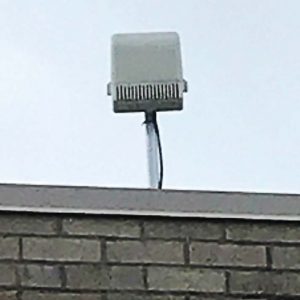 Pictured is one of Goldsboro’s ShotSpotter sensors. The sensors provide instantaneous feedback when a gunshot goes off so police departments are aware of such instances even if they aren’t reported by the public. (Photo provided)