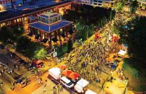 People visit Chattanooga, Tenn.’s, downtown for the Nightfall Music Series. (Photo provided)
