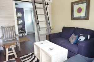 The interior of a tiny home includes the basic necessities of any other home, simply in a significantly smaller space. Some can even include multiple bedrooms and a loft area. (Photos provided)