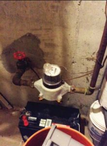 Scheduling a time to install a smart water meter in the basement of a home can prove challenging, especially with vacant accounts or “snow birds.” (Photo provided by PMI)