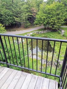 The planters and other innovations do not only provide valuable stormwater solutions but also help to connect Glen Park with the new pedestrian walkways. (Photo provided by the village of Williamsville)