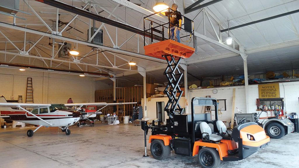 UTX Scissor Lift s can be attached to a variety of utility vehicles with the process taking under five minutes and requiring only one worker. (Photo provided)