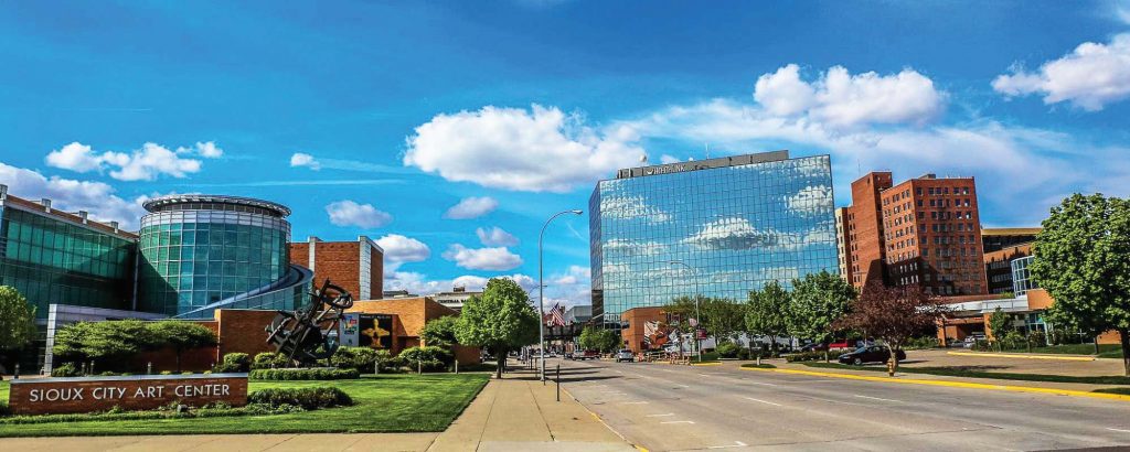 Comparing benchmarking data across cities can result in improvements and innovations in roadways, enterprise development, transit, recreational facilities and spaces, waste management, emergency services and water quality. Pictured is downtown Sioux City, which is in the middle of strategic planning using benchmarking data. (Photo provided)