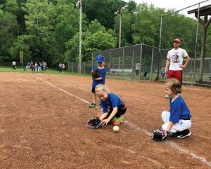 In the summer, young sluggers get to participate in T-Birds Tee Ball at Cascades Park in Bloomington. (Photo provided)