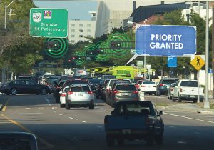 Connected Hillsborough Area Regional Transit buses on certain downtown routes will communicate with traffic signals to request priority so they can stay on schedule. (Photo provided)