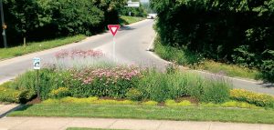 Gateway beautification is a means for cities to put their best foot forward. Pictured is one flowerbed that Cincinnati, Ohio, put in to do just that. (Photo provided)