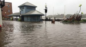 In times of disaster, microgrids could mean faster restoration of power as work could be completed by local workers rather than waiting for workers from around the state to be coordinated. Pictured is damage from Hurricane Florence in Wilmington, N.C. (MicheleMidnight/Shutterstock.com)