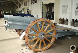 Pictured is a restored German howitzer located in a museum. Norwich, Conn., plans to restore its own howitzer soon. (Photo provided)