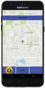 After splitting up the duties with Vertically Integrated Projects, an electrical engineering group, the EPICS team is focusing more on creating a phone app that will allow users to identify where a pothole is located. The app will use the phone’s GPS for a more precise location. (Photo provided)