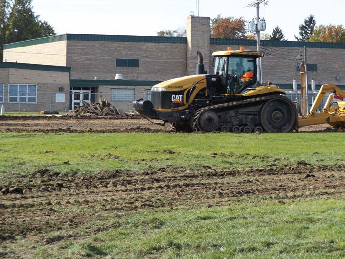 Construction started on building a new Boys and Girls Club facility located on the grounds of Nappanee Elementary School. The project is part of Wa-Nee Vision 2020, a collaboration between the city of Nappanee and several other agencies. (Photo by Denise Fedorow)