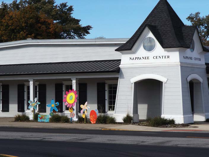 The Nappanee Center was a partnership between Nappanee, the chamber of commerce and the public library. A former furniture store, the Nappanee Center is now home to the chamber of commerce and the city’s historical museum, which had outgrown the library. (Photo by Denise Fedorow)
