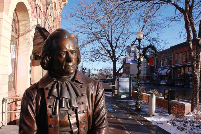 This bronze statue is one of many that feature the likenesses of past presidents. They were installed in the historic district of downtown Rapid City, S.D. The project, known as “City of Presidents,” began in 2000 and was privately funded. (Photo provided)