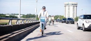 Currently, cyclists and pedestrians travel alongside motor vehicles, which can result in accidents. Charleston County, where Charleston resides, leads the state of South Carolina in bike and pedestrian serious injuries and fatalities. (Photo provided)