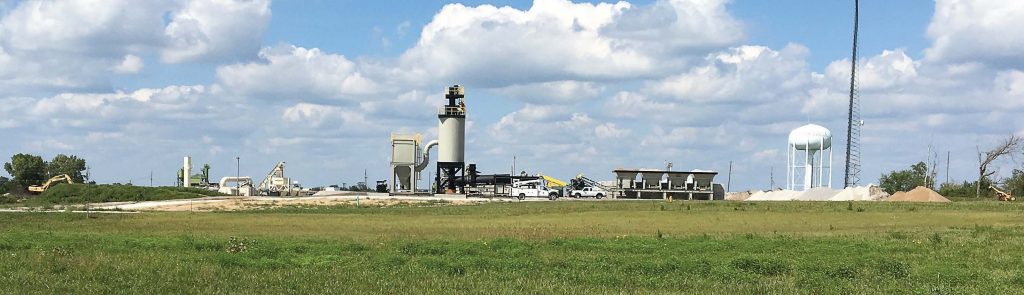 Pictured is the finished asphalt mixing plant in Kirksville, Mo. (Photo provided)