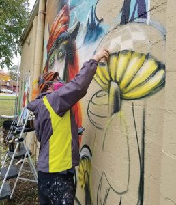 Murals around Flint have depicted inspirational settings, poetry and abstract forms of artwork to beautify abandoned houses and blighted buildings that would otherwise be eyesores. (Photo provided)