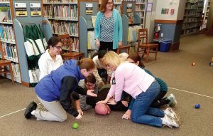 Participants learn the concepts of distraction and swarming as a last resort measure. (Photos provided)