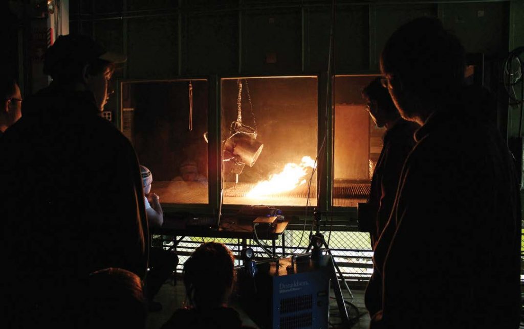 The Fire Lab is the only federal research lab dedicated to focusing its research on wildfires. The burn chamber assists those studying wildfires to see different ways that the wind can affect a fire’s route. (Photo provided by USDA Forest Service, Missoula Fire Sciences Lab)
