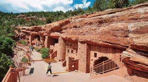 A walkway and handrailings were installed to provide safe exploration of the cliff dwellings. The rooms themselves are not wheelchair-accessible, but wheelchair-bound visitors are admitted free to the site.