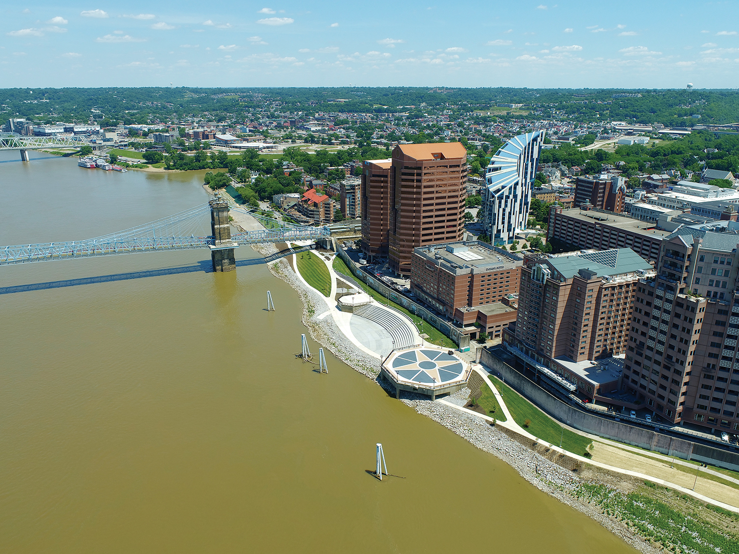 Covington Plaza portion of sixcity Riverfront Commons project completed