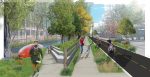 No1: This rendering shows the Kinsley kayak launch that was included in the Woonasquatucket River Greenway revitalization project. (Rendering provided by Providence, R.I.)