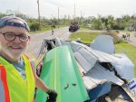 No1: In May 2024, a tornado ripped through Portage, Mich., and the surrounding area. Pat McGinnis and other volunteers picked up the debris and cleaned up the town. (Photo provided by Portage, Mich.)