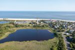 No1: An aerial view of Cape May Point State Park shows the Cape May Lighthouse, where visitors can climb 199 steps up the original, cast-iron spiral stairway to the top. (Felix Lipov/Shutterstock.com)