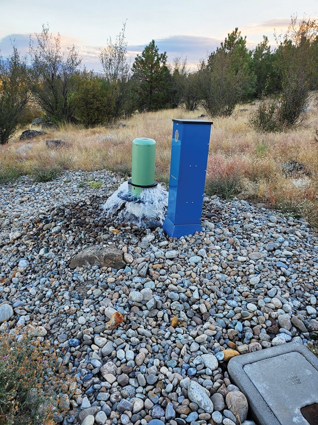 No2: Flushing in progress with the Hyrdo-Guard FC 100 Series for cold climates in Liberty Lake, Wash.