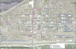 No2: A map outlines where water and sewer improvements will be made during Phase II of Oceanside, Calif.’s, Downtown Water and Sewer Replacement project. The map also shows where new recycled water lines will be added. (Photo provided by Oceanside, Calif.)