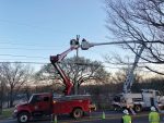 No4: The Scottsburg team tackles another electrical situation,ensuring the community’s power stays on. (Photo provided by Willie Daniels)