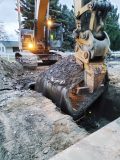 No1: An excavator removes a culvert as part of its Wicks Lane Stormwater Improvement Project. (Photo provided by Billings, Mont.)