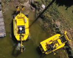No4: An overhead view of Weedoo’s amphibious and aquatic maintenance equipment demonstrates the company’s focus on versatile attachment systems and advanced waterway management solutions.